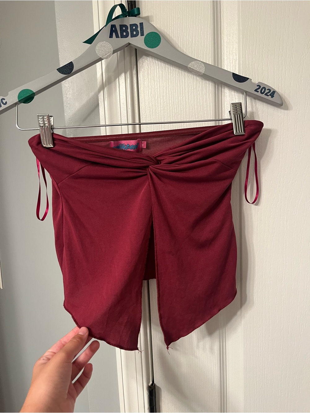 Edikted Kids Bottoms Burgundy